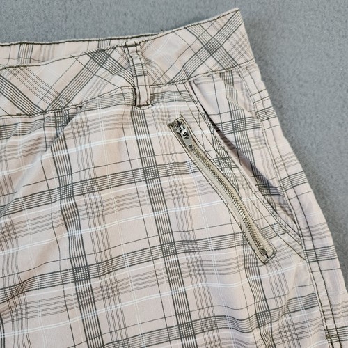 Vintage Hummel Y2K Cargo Shorts Mens XXL 36 Plaid Baggy Lightweight Athletic - Picture 3 of 12