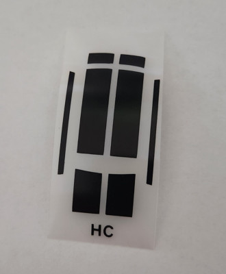 Hot Wheels Heavy Chevy Black Stripes Redline DIE CUT Reproduction Stickers