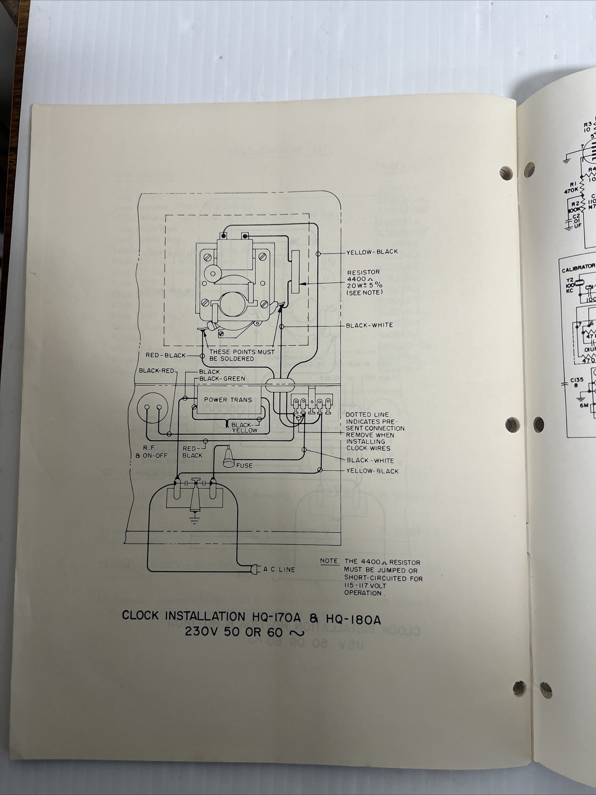 HAMMARLUND HQ-170A  ORIGINAL RECEIVER MANUAL + FOLD OUT SCHAMATIC VERY NICE!