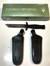 Muela Cuchillo Deportivo 4 1/2" Tanto Blade Knife with 2 OEM Sheaths - FREE SHIP