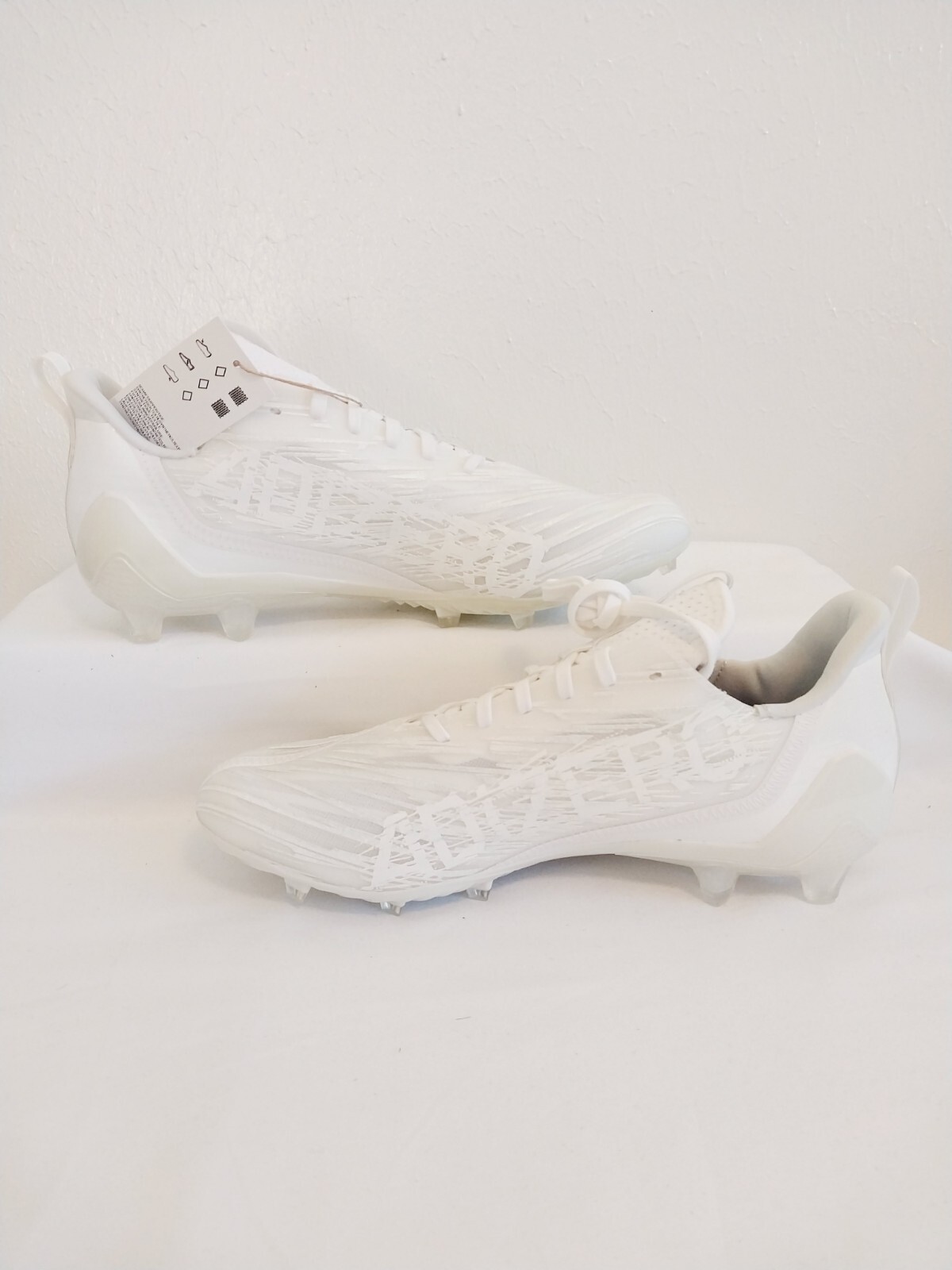 Adidas Adizero Triple White Football Cleats Mens Size 8.5 thumbnail 5