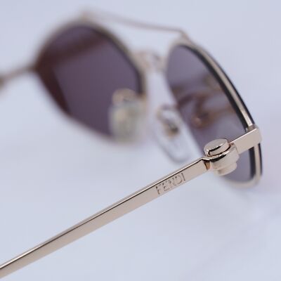 New FENDI FE40114U-Y 33U Red Gold with Golden Chain/Bordeaux  display picture 2