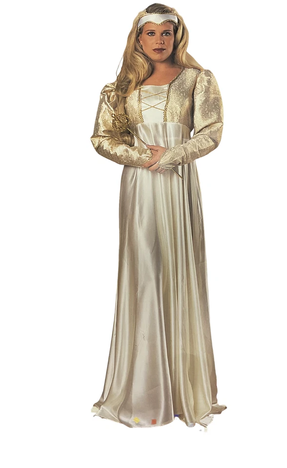 Disfraz de princesa novia renacentista medieval vintage - damas talla pequeña Foto 3 de 3