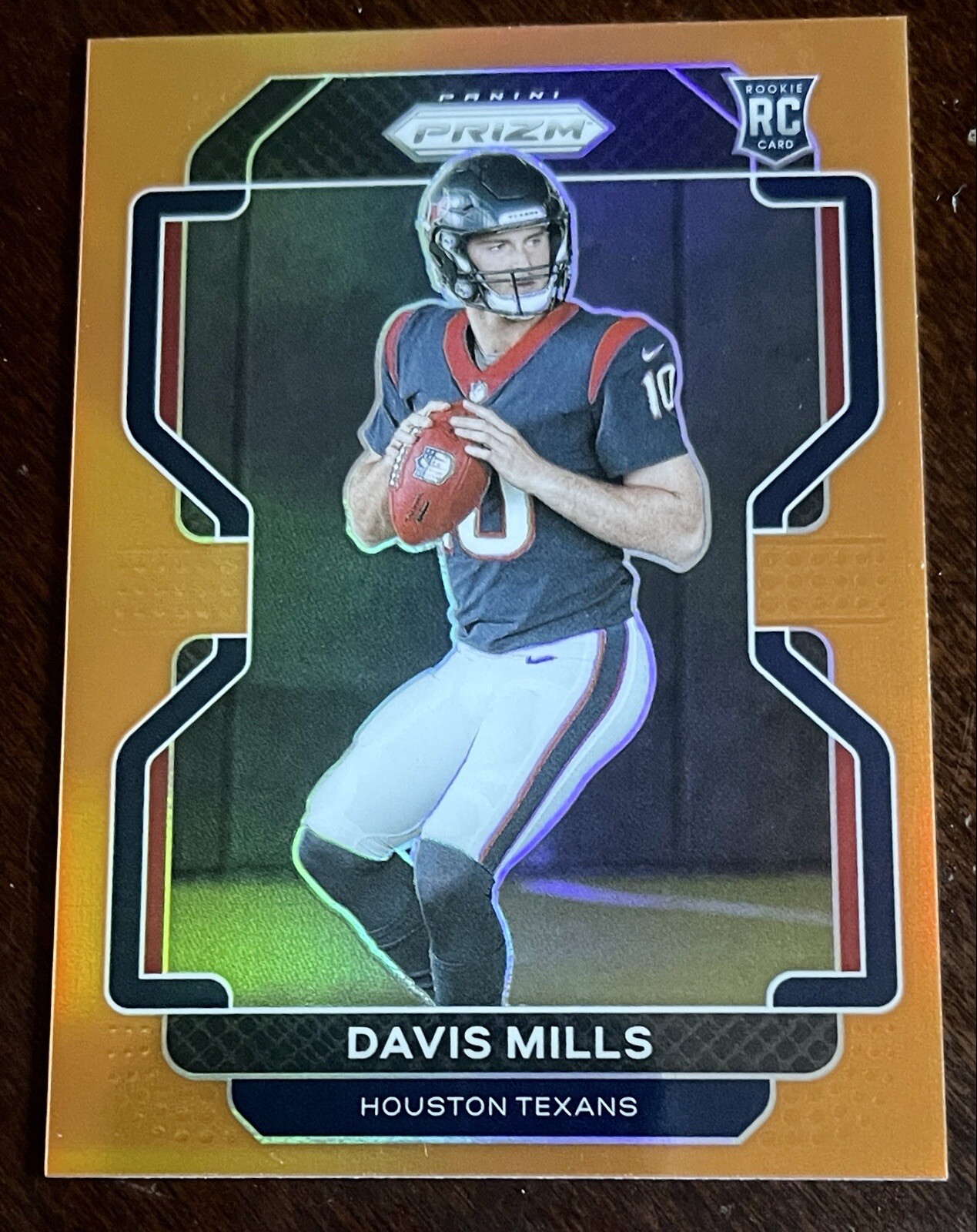 2021 Prizm Rookies Prizm Orange SP /249 #352 Davis Mills Houston Texans R6220J