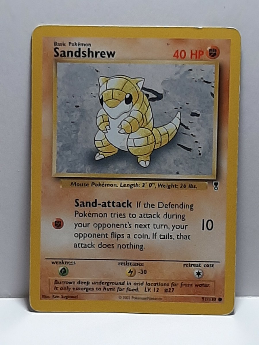 sandshrew pokemon card price Sandshrew 91/110 Legendary Collection Common Pokemon Damaged