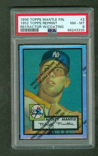 1952 Topps Reprint [Refractor,w/ Coating] #2 card from 1996 Topps Mantle Finest