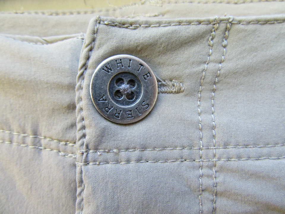 Pantalones Cortos Empacables Blanco Sierra Wms Pequeños Caqui Tostado Deportivos Viaje Aventura Foto 4 de 4