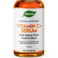100 Pure Vitamin C Serum, Anti-Aging Face Serum with Hyaluronic Acid, 2 FL OZ