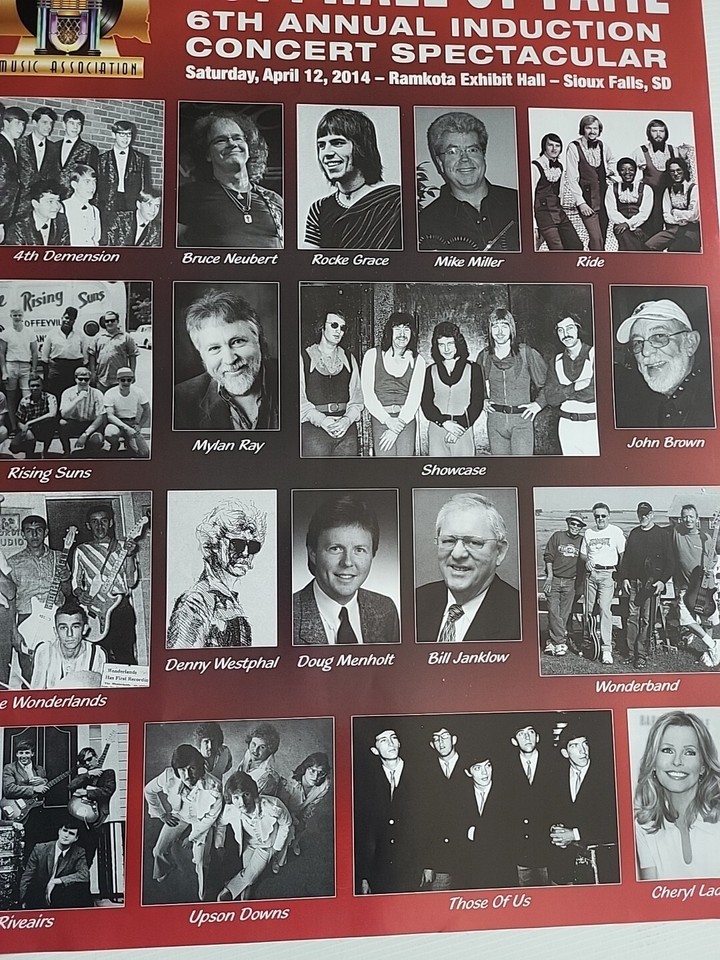 2014 South Dakota Rock and Roll Hall of Fame Poster Cheryl Ladd 4th