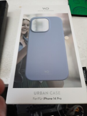 White Diamond iPhone 14 Pro Urban Silikon Case Lila Schutzhülle Cover Backcover
