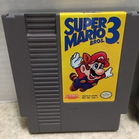 2 Game Lot Super Mario Bros  1 & 3-Duck Hunt-World Class Track Meet Nintendo NES