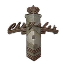 1941 Chrysler Hood Emblem Badge Original Genuine