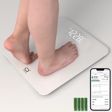 O'CARE Smart Scale for Body Weight and BMI Weighing,High 440lb White , White
