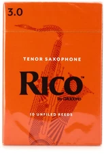D'Addario Rico Tenor Saxophone Reeds - 3.0 (10-pack)