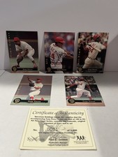 1993 Tony Perez Autograph Front Row 5 Card Set COA #0001/2000 Reds HOF