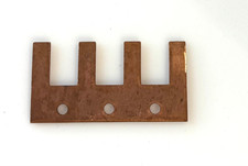 3 Way Copper Fork Busbar Neutral Earth Connector Strip With Fixing Holes