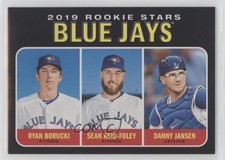2019 Topps Heritage Rookie Stars Black /50 Ryan Borucki Danny Jansen #376 fm0