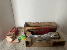 Dymo-Mite Tapewriter Label Maker Manual Embossing Rare w/orig box, 3 rolls tape