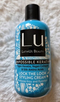 LatinUs Beauty Impossible Keratin Styling Cream Vegan Keratin Anti-Frizz 8 fl o 