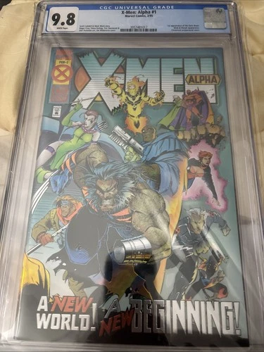 X-MEN ALPHA #1 CGC GRADED 9.8 CHROMIUM WRAP AROUND COVER 1ST DARK BEAST! BLINK