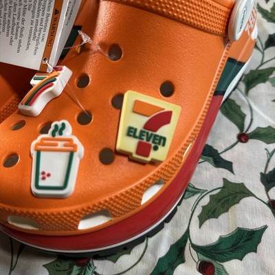 NIB Seven 11 x Crocs Mega Crush Clogs 7-11 M/5 W/7 Slip On Sling