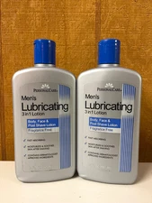 2 Personal Care Men's Lubricating 3 In 1 Lotion Fragrance Free 20 Oz. Each