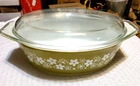 Pyrex Green Casserole Spring Blossom With Clear Lid (33)