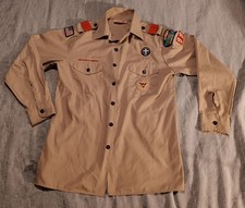 Boy Scouts of America BSA Official Adult Men  s SM Uniform Shirt with Patches