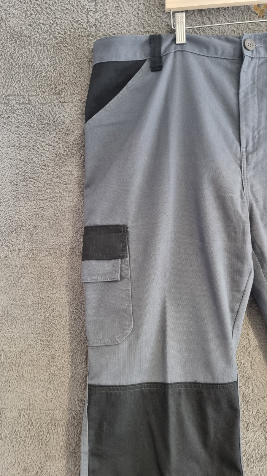 Dickies Everyday Mens Work Trousers Grey Black W42 L30 Cargo Knee Pad image 4