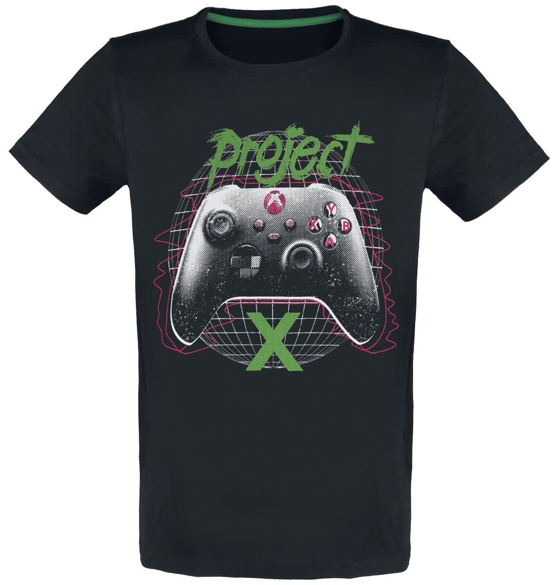 Контроллер Xbox - Футболка Project X Uomo Nero Regular XL Nero