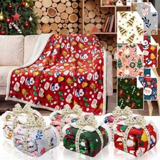 6 Pcs Christmas Throw Blankets 40 x 50 Inch Xmas Sherpa Fleece Throw Blanket ...