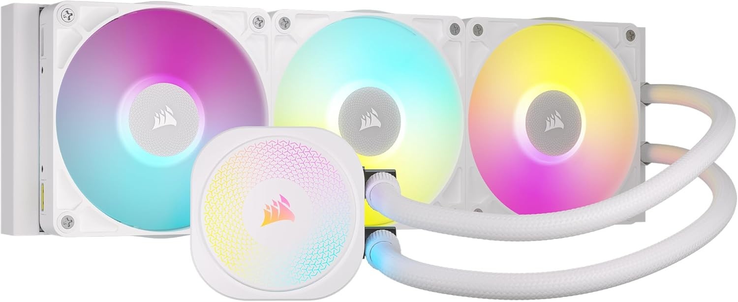Corsair iCUE LINK TITAN 360 RX RGB Liquid CPU Cooler White 360mm AIO