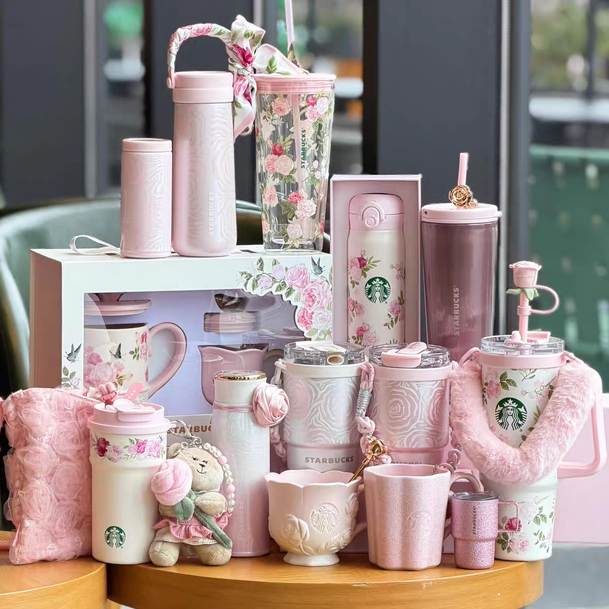 NEW Starbucks China 2026 Spring Kaleidoscope Rose Collection