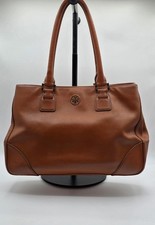 Tory Burch Robinson Saffiano Leather Tote Bag in Taupe/French Gray — listing 4