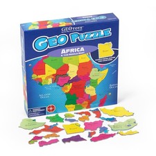 GeoToys GeoPuzzle, Africa and Middle East Jigsaw Puzzles, 65 Pc Map Puzzle, G...