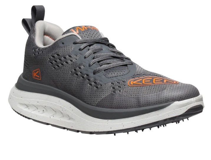 Scarpa da passeggio KEEN WK400 uomo taglia US 9 5 acciaio grigio scarlatto ibis