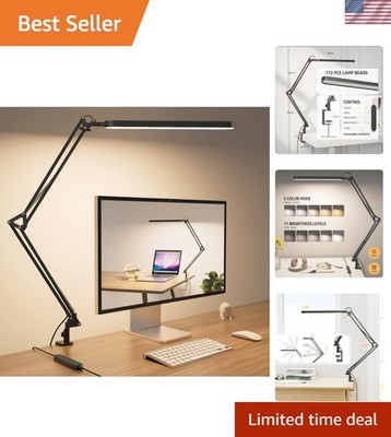 Desk Lamp for Home Office, Eye Comfortable LED Desk Light for Long Hours, Adj...