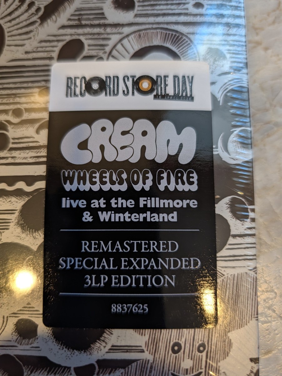 Cream Wheels Of Fire Live 3xLP The Fillmore & RSD 2026 Record