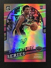 2021-22 Donruss Optic Signature Series #SS-HJN Herbert Jones Pink RC AUTO /25