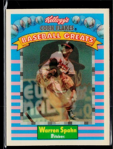 Warren Spahn #12 1991 Kellogg's card