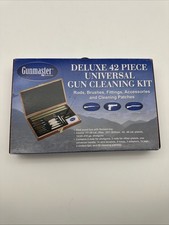 Gunmaster 42 Piece Universal Gun Cleaning Kit Wood Case New Rifle Shotgun Pistol