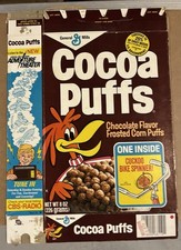 1978 General Mills Cocoa Puffs Cereal Box Bike Spinner