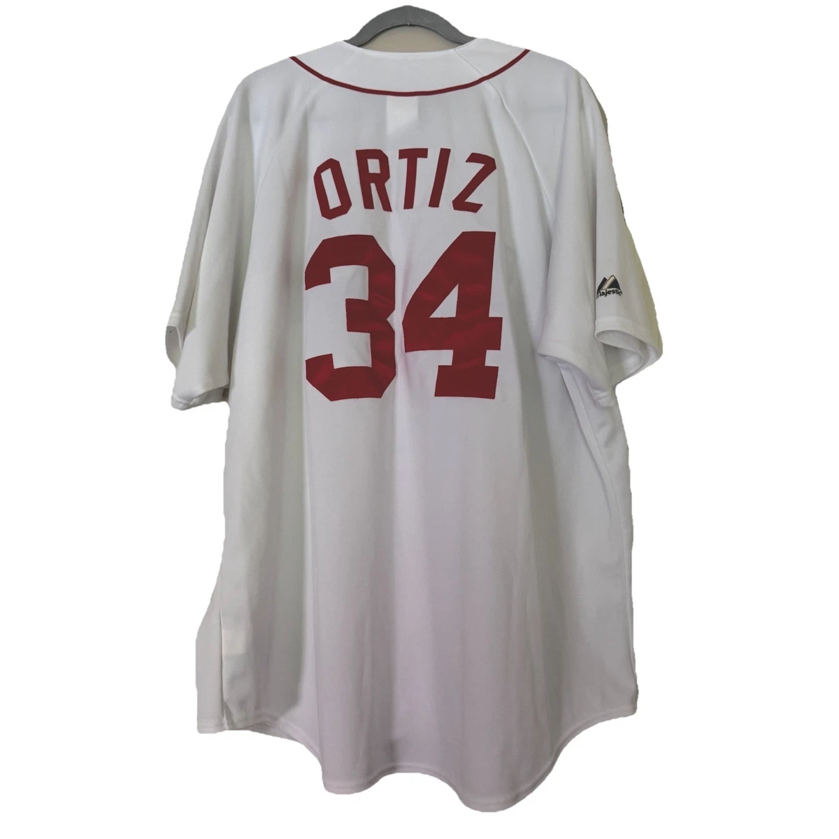 Majestic Red Sox #34 Ortiz 2004 ワールドシリーズ Majestic Jersey David Ortiz #34 Boston Red Sox 2004 World Series
