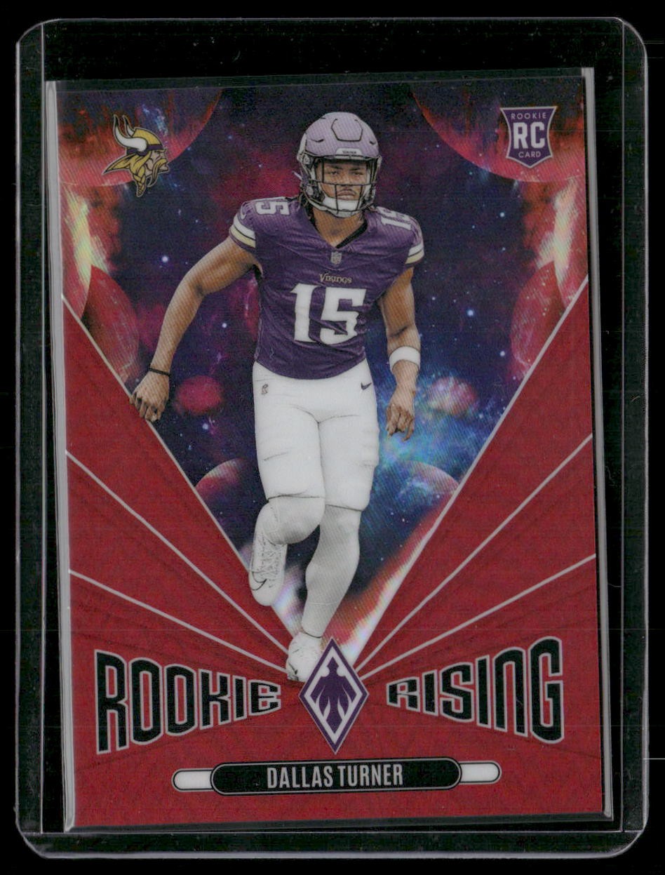 Dallas Turner Panini Phoenix Rookie Rising #RRDTR Red