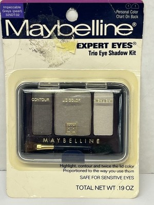 NEW  Maybelline Expert Eyes Trio Eye Shadow Kit Impeccable Greys Gray Sealed