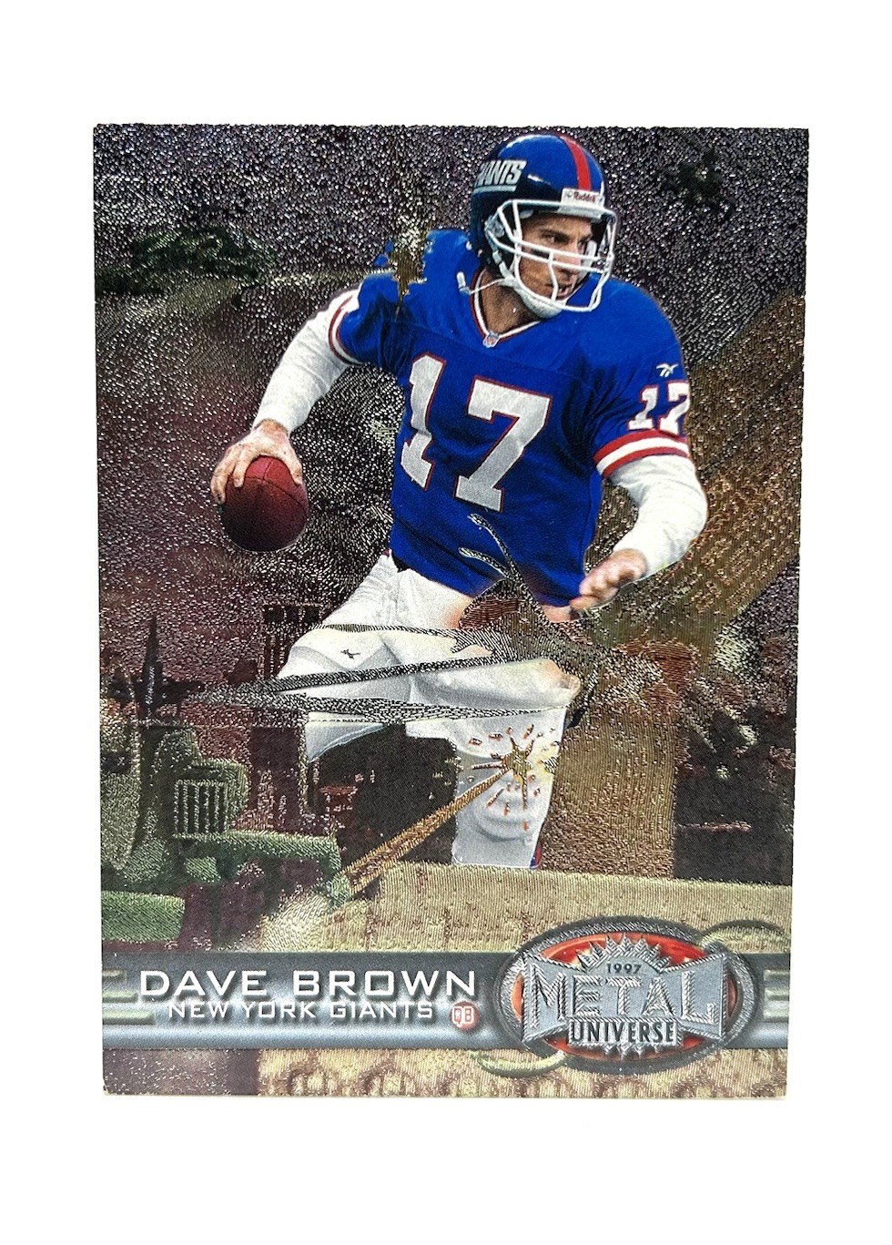 Dave Brown #136 Giants Skybox Metal Universe Football