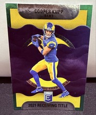 2022 Panini Donruss Elite - Title Waves Cooper Kupp #TW5 Green Los Angeles Rams
