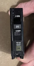 Square D 20A 1 pole type QOB120 circuit breaker NEW