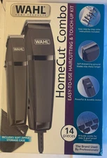 New Wahl HomeCut Combo Hair Cutting and Touch up Complete Kit Set 79450 14 Piece