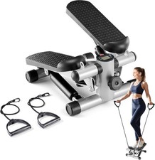Compact Mini Stepper with Resistance Bands - Portable Home Exercise Solution